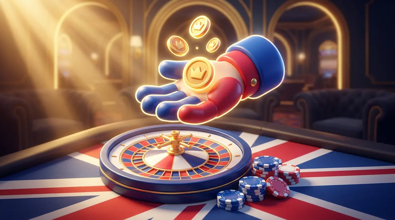 Hand catching coins symbolising cashback rewards at betting sites
