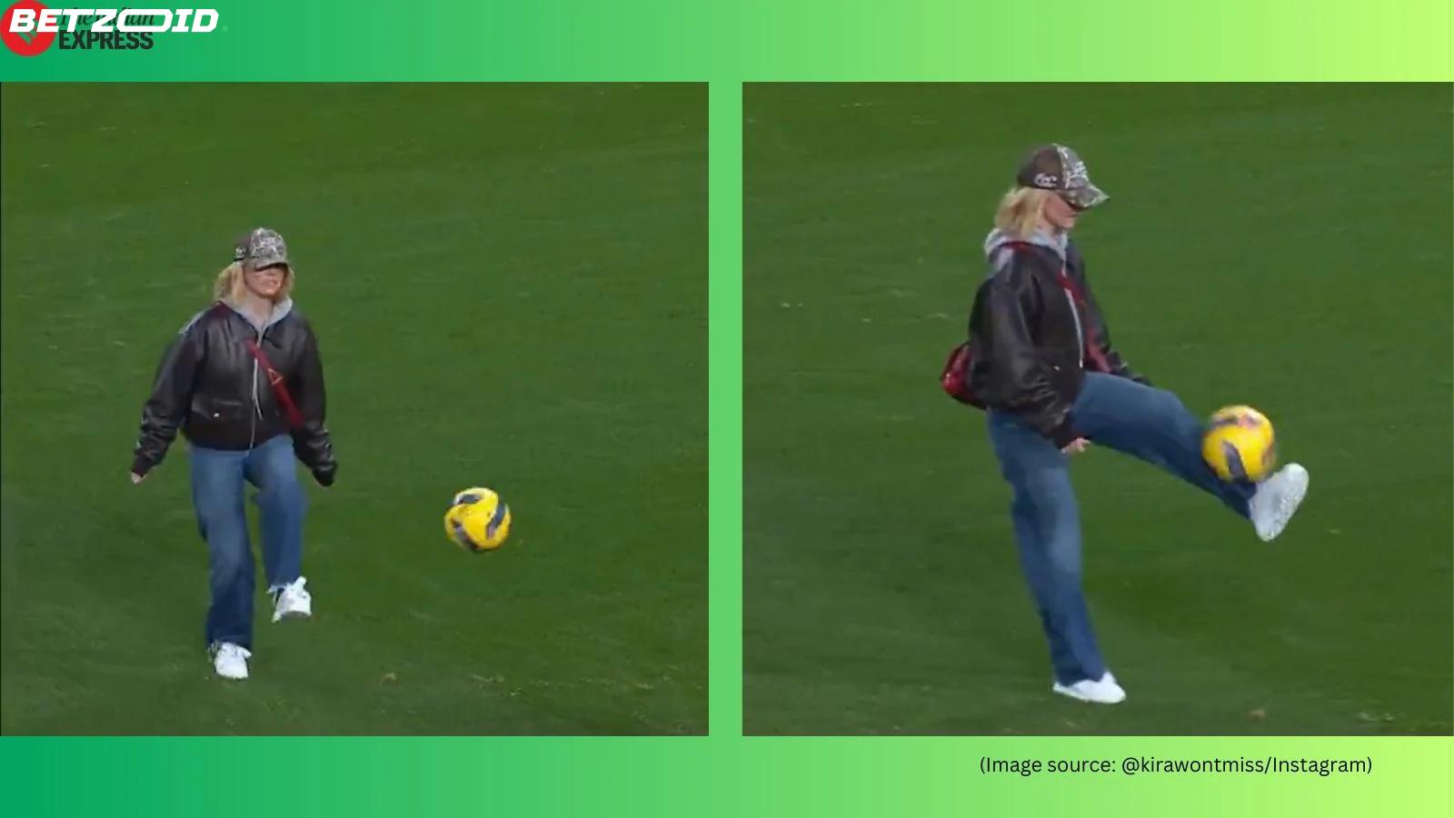 Sydney Sweeney's Impressive Soccer Skills Take Social Media by Storm at Sporting CP Match